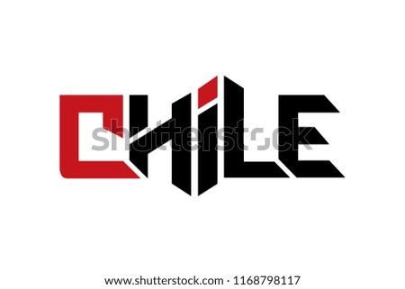 Chile typography design vector, for t-shirt, poster and other uses