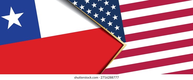 Chile y Estados Unidos señalan trasfondo abstracto superpuesto diplomacia de relaciones internacionales