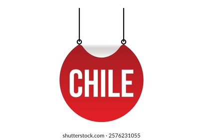 Chile Vector banner ribbon design