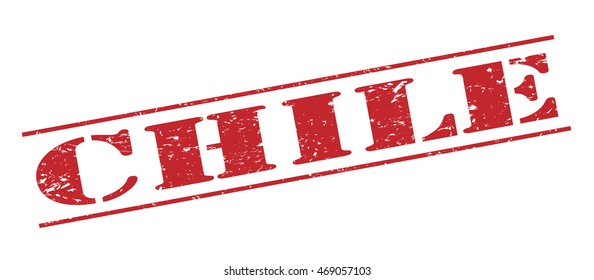chile vector stamp on white background