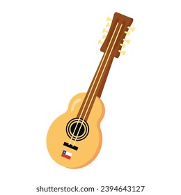 chilean accustic guitarron vector isolated