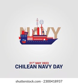 Chilean Navy Day Colorful social media post design