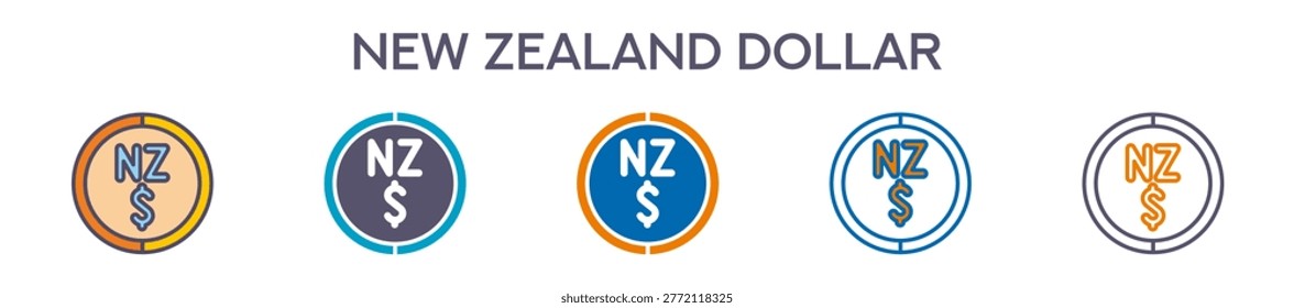 Chilean Peso Symbol Element For Design Graphic - Multi Styles
