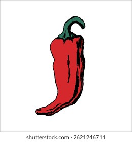 ilustração de arte abstrata chili surrealismo
