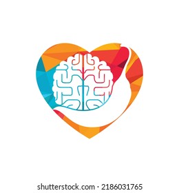 Chili brain vector logo design template. Spicy intelligence logo design concept.	