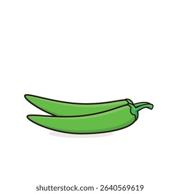 Chili. chili cartoon illustration. red chili. hot chili