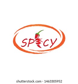 chili and fire icon logo design