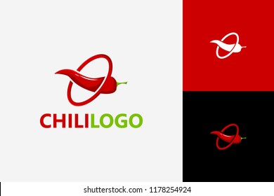 Chili Food Logo Template Design Vector, Emblem, Design Concept, Creative Symbol, Icon