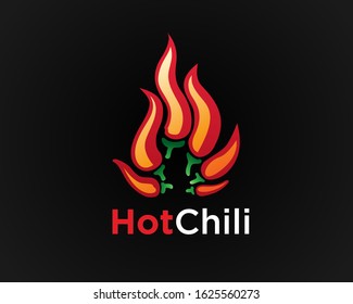 chili form camp fire abstract logo design inspiration