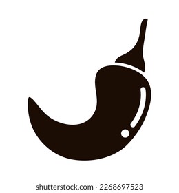 chili fresh icon isolated silhouette