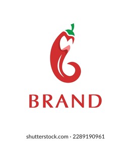  chili hair logo design vector