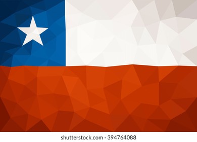 Chili high poly triangulated flag