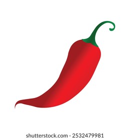  Chili hot pepper icon. Red chilli cayenne peppers. Vector illustration