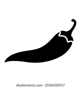 Chili hot pepper icon. Red chilli cayenne peppers. Vector illustration