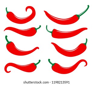 Chilischoten mit scharfen und scharfen Speisen, Vektorlogo-Design-Inspiration für mexikanische Küche