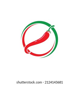 chili hot and spicy food vector logo design inspiration for mexican cuisine brand
