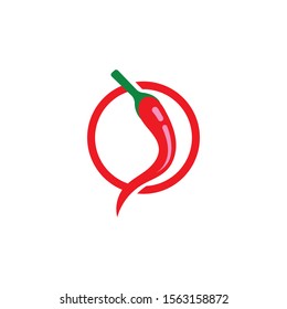 chili hot symbol and logo vector icon 