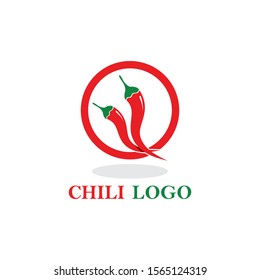 chili hot symbol and logo vector icon