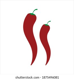 chili hot symbol and logo vector icon