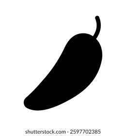 Chili icon color editable on white background