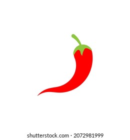 Chilisymbol-Designvorlage, Vektorgrafik einzeln