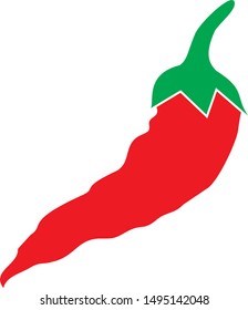 Chili icon is designed by using red to make it look more natural