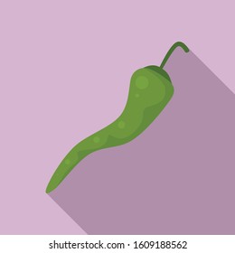 Chili icon. Flat illustration of chili vector icon for web design