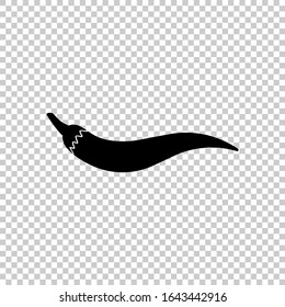 chili icon flat vector on transparent background
