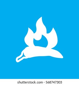 chili icon illustration isolated vector sign symbol