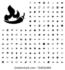 Chili icon illustration isolated vector sign symbol. agriculture icons set for web and mobile.