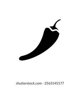 Chili icon Isolated flat vector in outline