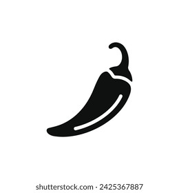 Icono de chile aislado sobre fondo blanco