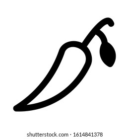 chili icon isolated sign symbol vector illustration - high quality black style vector icons
