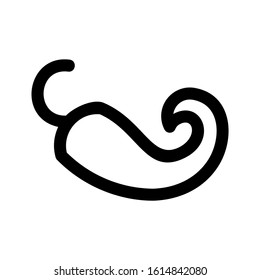 chili icon isolated sign symbol vector illustration - high quality black style vector icons
