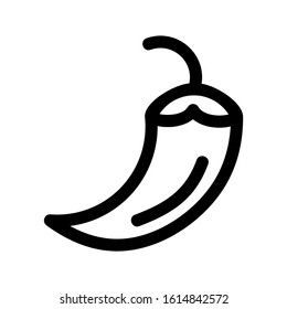 chili icon isolated sign symbol vector illustration - high quality black style vector icons
