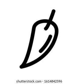 chili icon isolated sign symbol vector illustration - high quality black style vector icons

