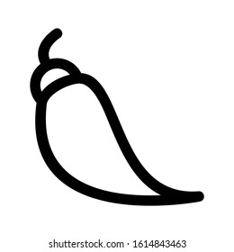 chili icon isolated sign symbol vector illustration - high quality black style vector icons
