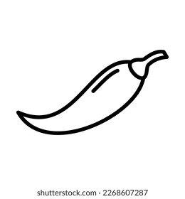 Chili Icon Logo Design Vector Template Illustration Sign And Symbol Pixels Perfect