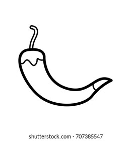 chili icon outline