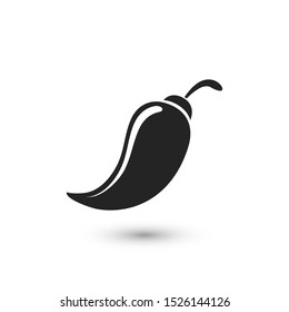 Chili icon. Pepper icon. Vector illustration