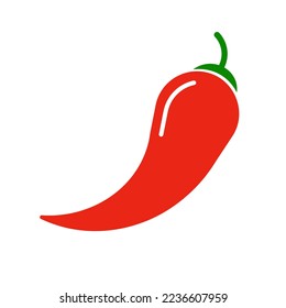 Chili Icon. Spicy or hot symbol. Vector.