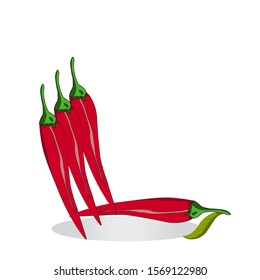 chili icon Template vector Illustration