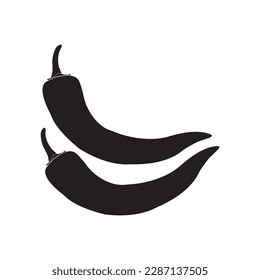 chili icon vector illustration symbol design