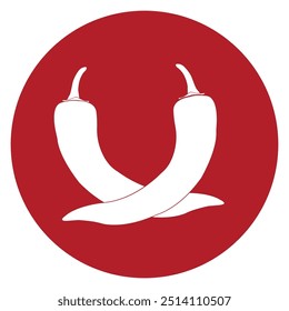 chili icon vector illustration symbol design