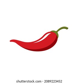chili icon vector isolated on white background
