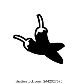 Chili  icon in vector. Logotype
