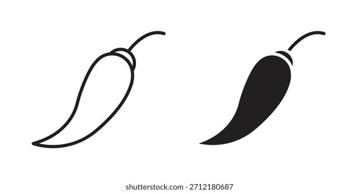Chili-Symbol in Vektorgrafik. Logotyp