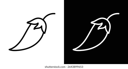 Chili icon vector simple element illustration editable
