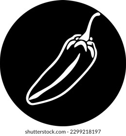 chili icon vector symbol design illustration