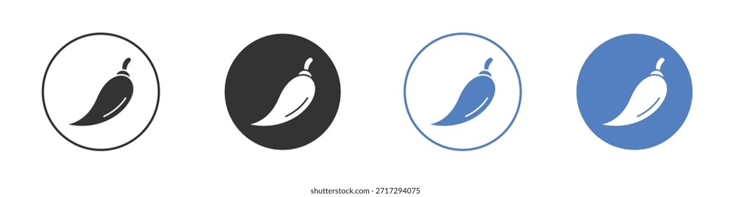Chili icon for web design. pixel perfect flat icons